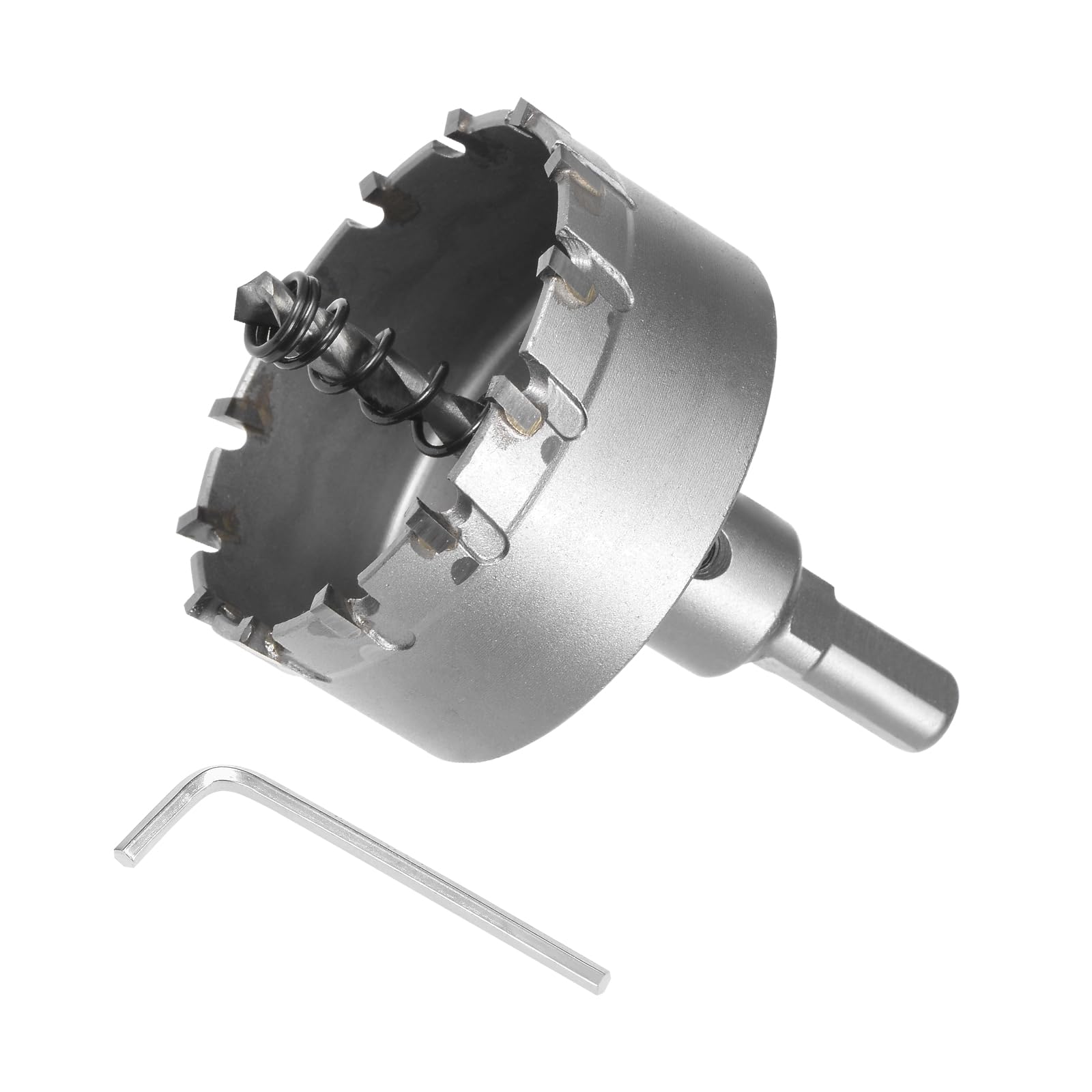 CoCud Carbide Hole Saw, 2.4 Inch/60mm Diameter, Metal Steel Hole Cutters Drill Bits - (Applications: for Metal Wood), 1-Pieces