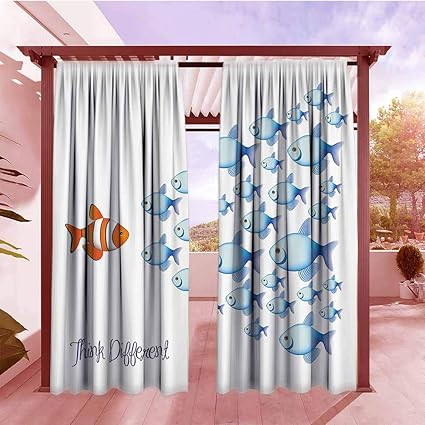 Amazon Com Curtains Rod Pocket Two Panels Ocean Animal Decor