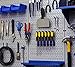 Wall Control Pegboard 32in x 16in Gray Metal Pegboard Tool Board Panel