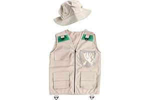 Explorer Costume Kids | Washable Lightweight Outfit | Kidz Outdoor Explorer Vest Kit,for Children Boys Girls Youth Outdoor Hi