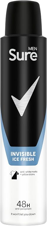 Sure Men Invisible Ice Fresh Anti-Perspirant Aerosol 6x200 ml Deodorant view 2