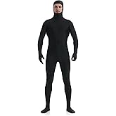 Sheface Men's and Women's Spandex Open Face Costume Bodysuit Stretchy Halloween Cosplay Face Open Body Suit