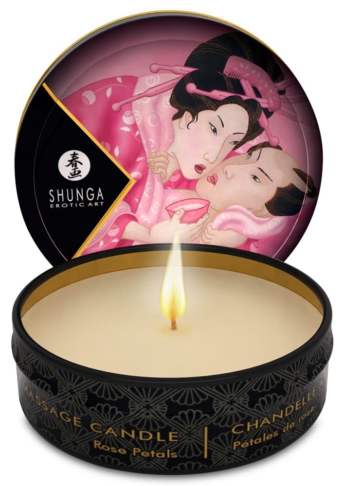 Shunga Aphrodisia/Rose Mini Massage Candle, 9046008