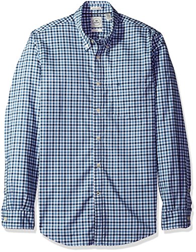 Dockers men s oxford long sleeve button front shirt, copen blue, …