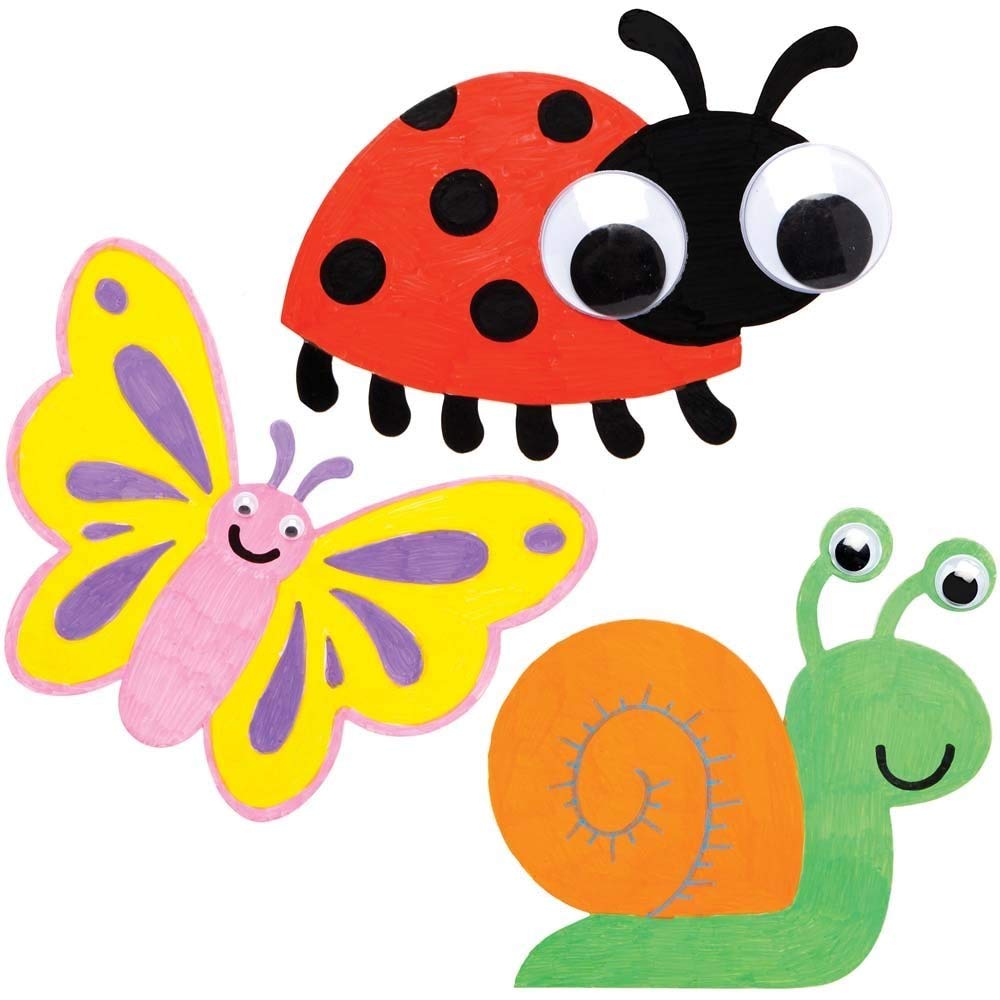 Baker Ross AX823 Bug Cards - Pack of 30, Perfect for Children to Decorate Ideal Outdoor Craft Project for School Home and Craft Groups - Image 4