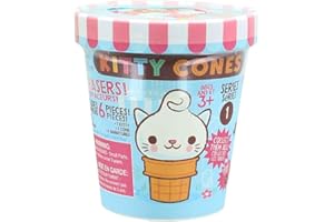 SEVEN20 Kitty Cones Eraser Blind Box - Comes with a Kitty, Cone and Four Toppings - Series 1