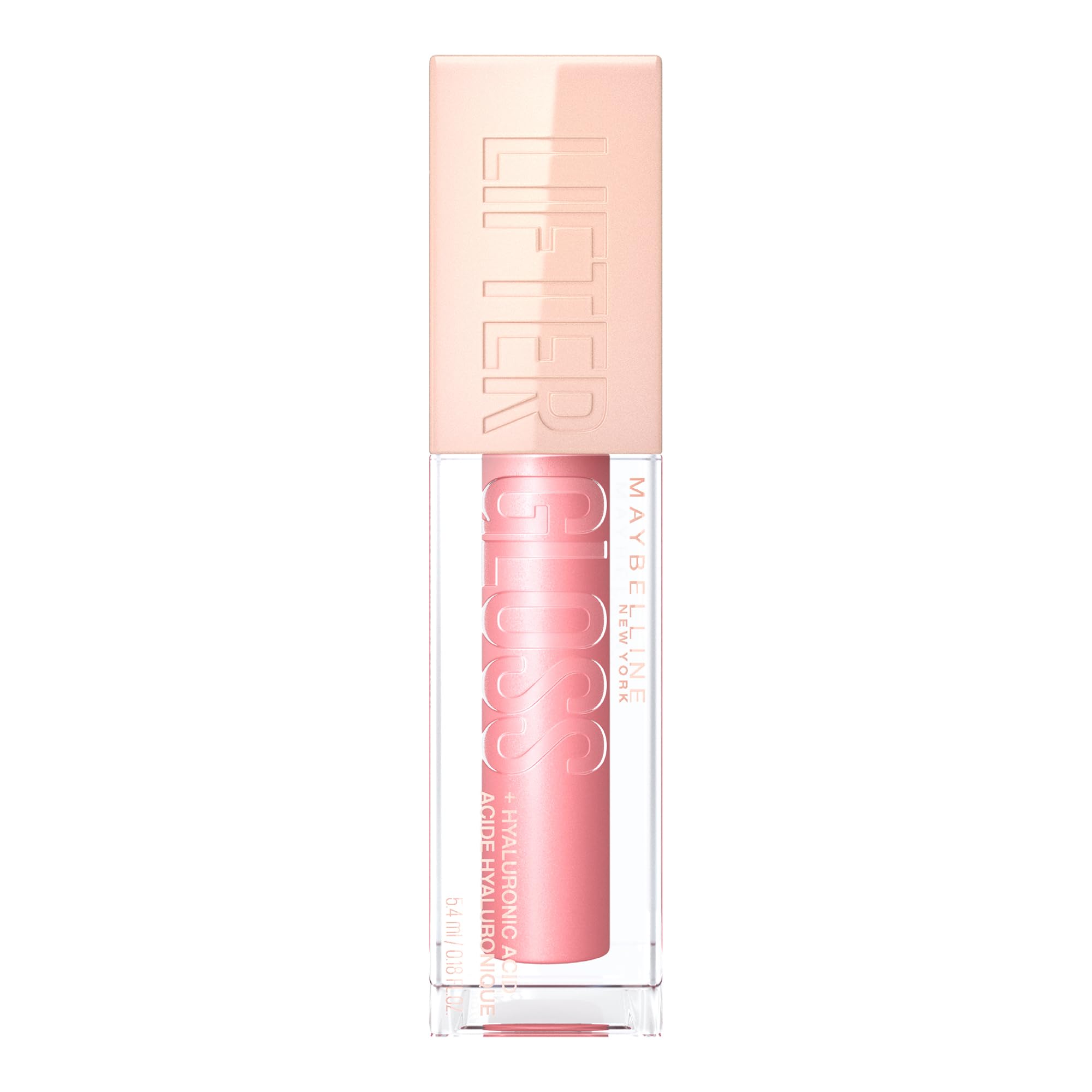 Maybelline New York Lifter Gloss, Plumping & Hydrating Lip Gloss with Hyaluronic Acid, 5.4 ml, Shade: 004, Silk