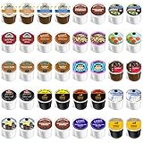 40-count - NEW Regular and Flavored Coffee Variety Pack for Keurig 2.0 Brewers - Featuring Wolfgang Puck, Green Mountain, Grove Square, Donut House, Eight O'clock, Marley, Caza Trail, Authentic Donut House
