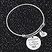 Studiocc Women Jewelry Remember I Love You Mom Adjustable Bangle Bracelets with Heart Tree of Life Charm, for Women, Mom, Grandmother from Daughter Son, Mom in Law Gifts (mom-Silver)