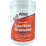 NOW Lecithin Granules, NGE, 1-Pound (Pack of 2)