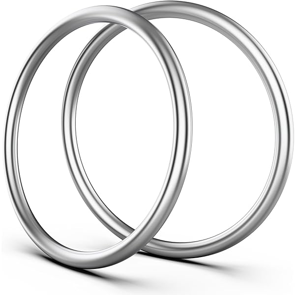 PATIKIL 16-Pack 304 Stainless Steel O Rings - 25mm Diameter, Smooth For Macrame & Crafts