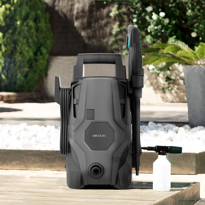 Lavadora de alta pressão cecotec hydroboost 1400 essential, 1400 w, casa, jardim ou carro, vazão 426 l/h, pressão 105 bares, bomba de alumínio, raio de ação 9 m multicolor