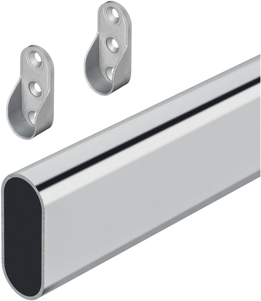 Perchero Barra ovalado Barra Armario de Juego de barras 442 mm – G2215
