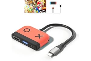 Kstkry Switch Dock for Nintendo Switch/Switch OLED,Portable TV Docking Station Replacement with 4K/60HZ HDMI TV USB 3.0 Port and USB C Charging,Compatible with Nintendo Switch Steam Deck and More