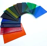 LITMIND 16 Sheets Stained Glass 4x6 Inch Mosaic Tiles Assorted Colors Cathedral view 6