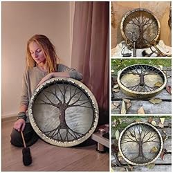 QNQA Shaman Drum, Tree of Life Decoration