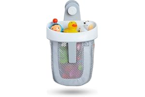 Munchkin® Super Scoop™ Hanging Bath Toy Storage with Quick Drying Mesh, Grey