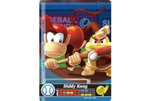 AMIIOB Nintendo Mario Sports Superstars Amiibo Card Baseball Diddy Kong for Nintendo Switch, Wii U, and 3DS