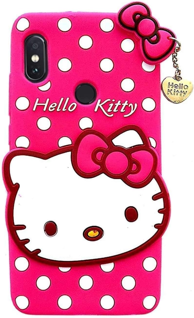 VEGISH Flexible Printed Hello Kitty Soft Rubber TPU cat Back case Cover for Redmi 6 Pro