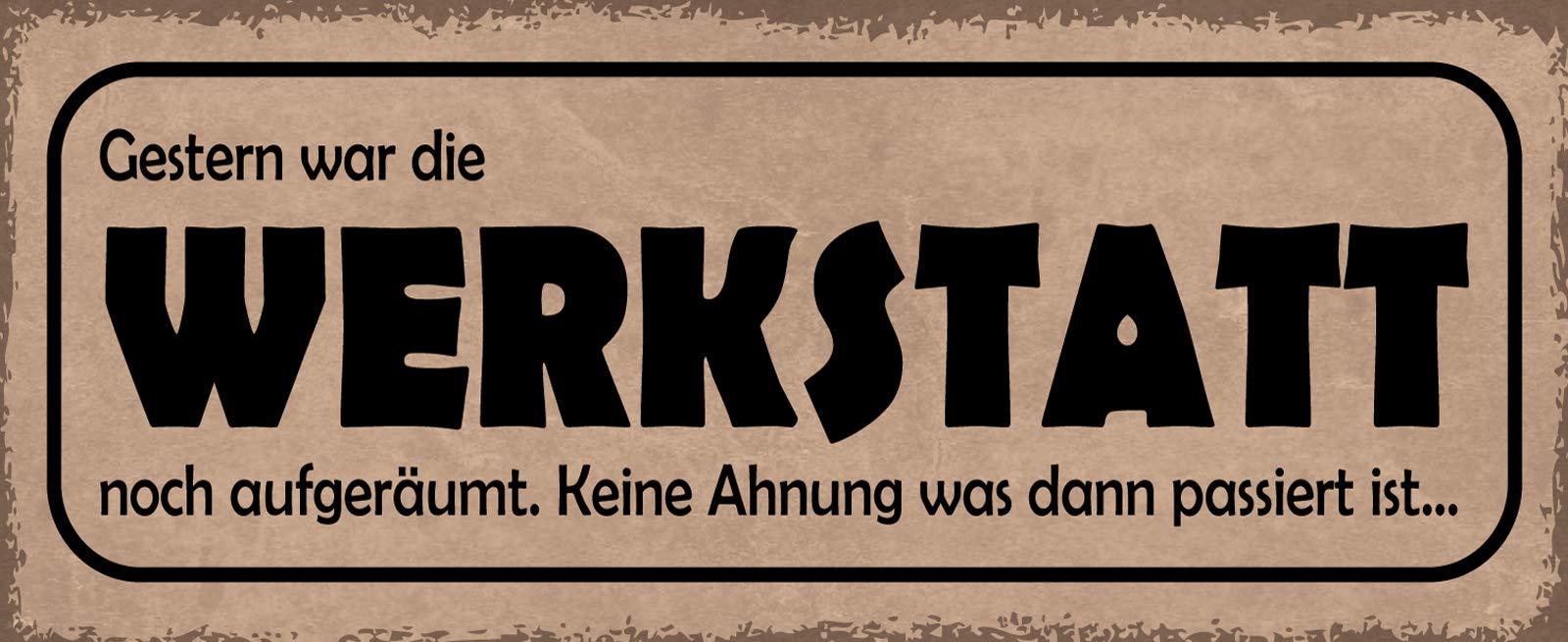 Schatzmix Tin-Plate Sign, Sheet metal, Multicoloured, 27x10 cm