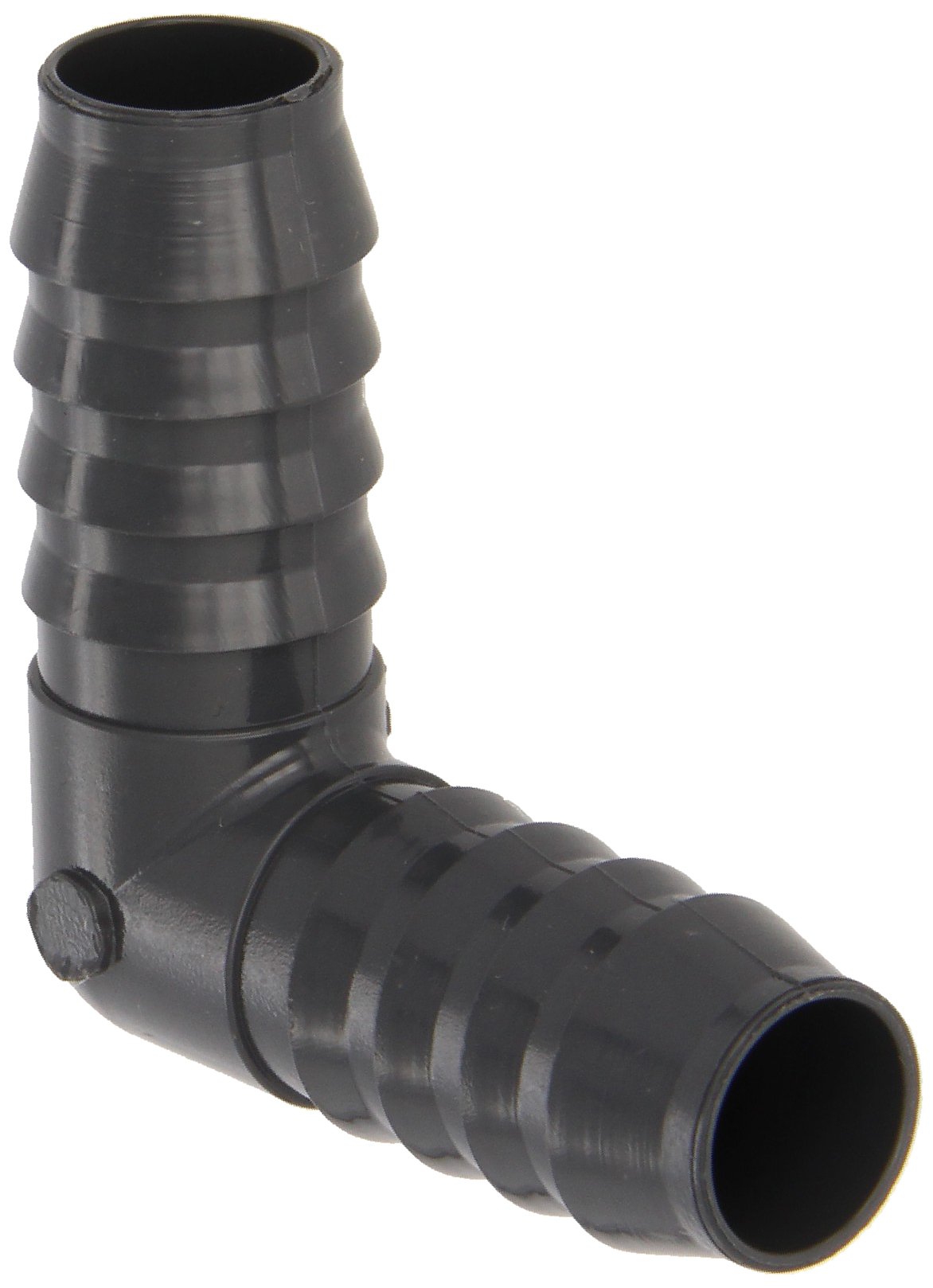 Spears 1406 Series PVC Tube Fitting, 90 Degree Elbow, Schedule 40, Gray