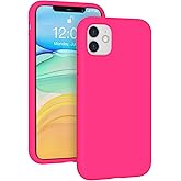 K TOMOTO Liquid Silicone Case Compatible with iPhone 11 (6.1"), Full Body Protection Gel Rubber Cover with Soft Microfiber Li