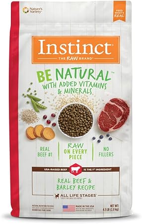 instinct dog food beef