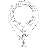 Red Yun En Western Layered Turquoise Necklace for Women Boho Vintage Beaded Cowgirl Necklace Western Cowboy Jewelry Country Concert Accessories for Women