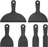 Tomoyuki 6 Pcs Plastic Putty Scrapers Set 1.5-8 Inch Spatulas Handy Tools