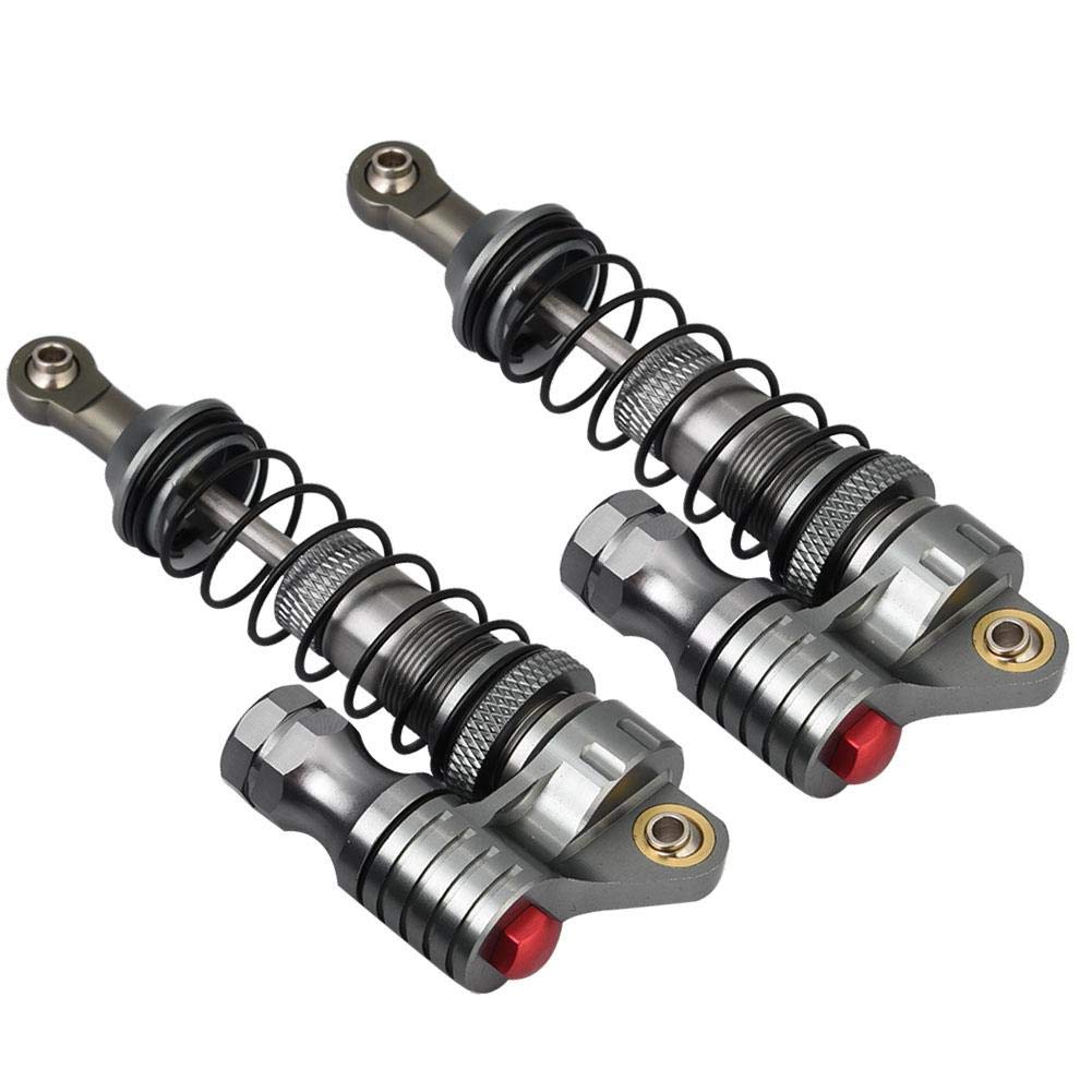 RC Car Shock Absorber, 2Pcs Metal Shock Absorber Damper for SCX10 Axial D90 1/10 Scale RC Crawler Car Accessory Parts