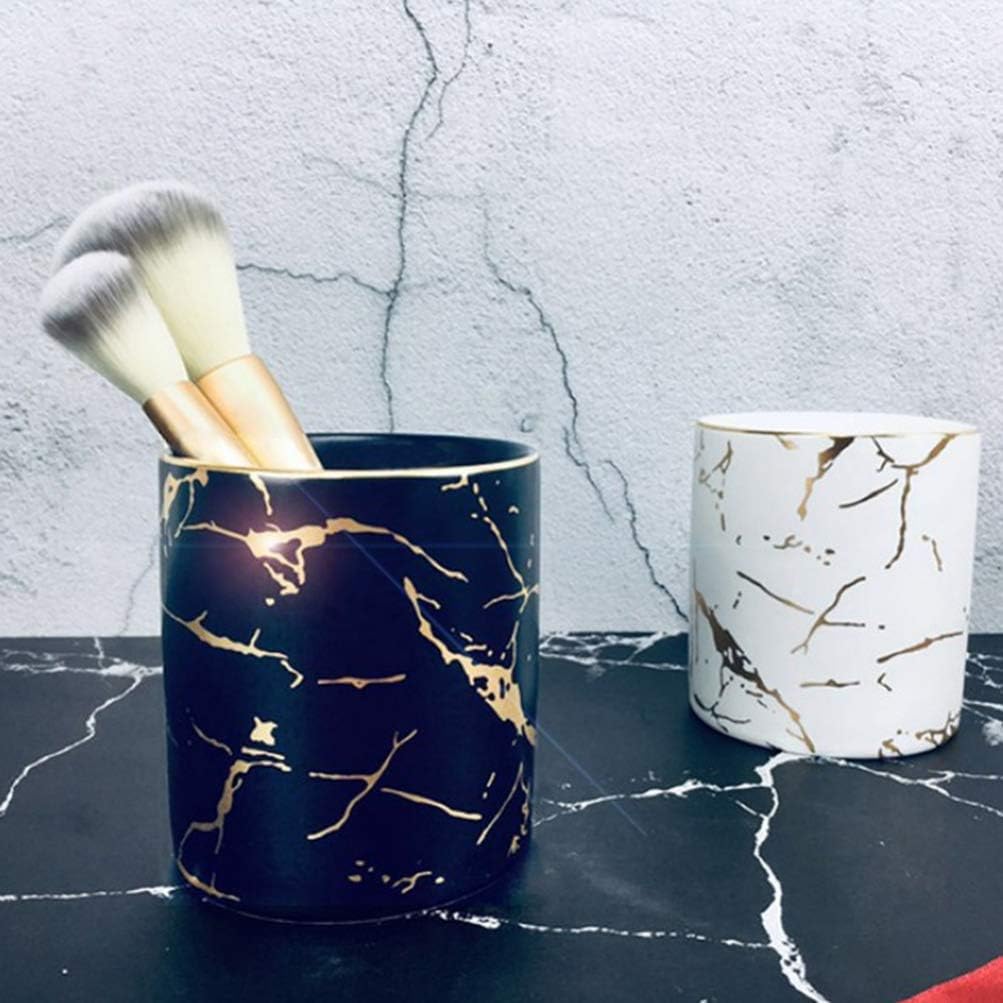 Toothbrush holder, Countertop Toothbrush Toothpaste Makeup Brush Holder Stand Bathroom Organizer - Image 3