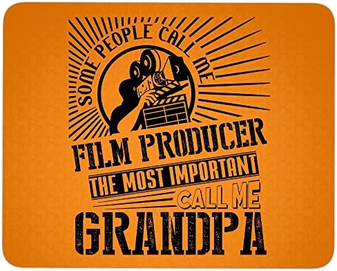 Film Producer Grandpa great gift idea Mousepad, I'm A Film Producer Mouse Pad (Mouse Pad - Orange)