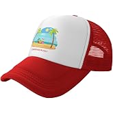 Christmas July Santa in Beach Pattern Hat for Men Women Adjustable Dad Trucker Hats Classic Baseball Cap Black