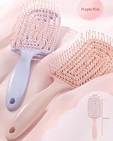 Yikki 2Pack Detangle Hair Brush for Women Wet & Dry Pink Purple view 7