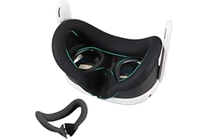 CBDYWVR VR Silicone Face Pad for Meta/Oculus Quest 3, Sweatproof Silicone Face Cover for Quest 3 Headset, Washable Lightproof Face Cushion VR Silicone Accessories Compatible with Quest 3