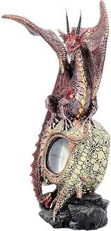Nemesis Now Eye of the Dragon Red Figurine 21cm Resin Hand-Painted Light Up view 2