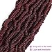 Bomb Twist Crochet Hair 6 Packs Spring Twist Hair Prelooped Crochet Braids Synthetic Hair Extension Passion Hair Mini Twist Hair dreadlocks Braiding Hair for Women 14inch By MIRRA'S MIRROR (T1B/BUG)