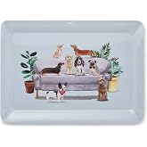 Cooksmart Curious Dogs Large Serving Tray | British Designed, Food Service, Drinks, Durable Construction, Easy Carry, Kitchen, Dining, Home Use, Wipe Clean