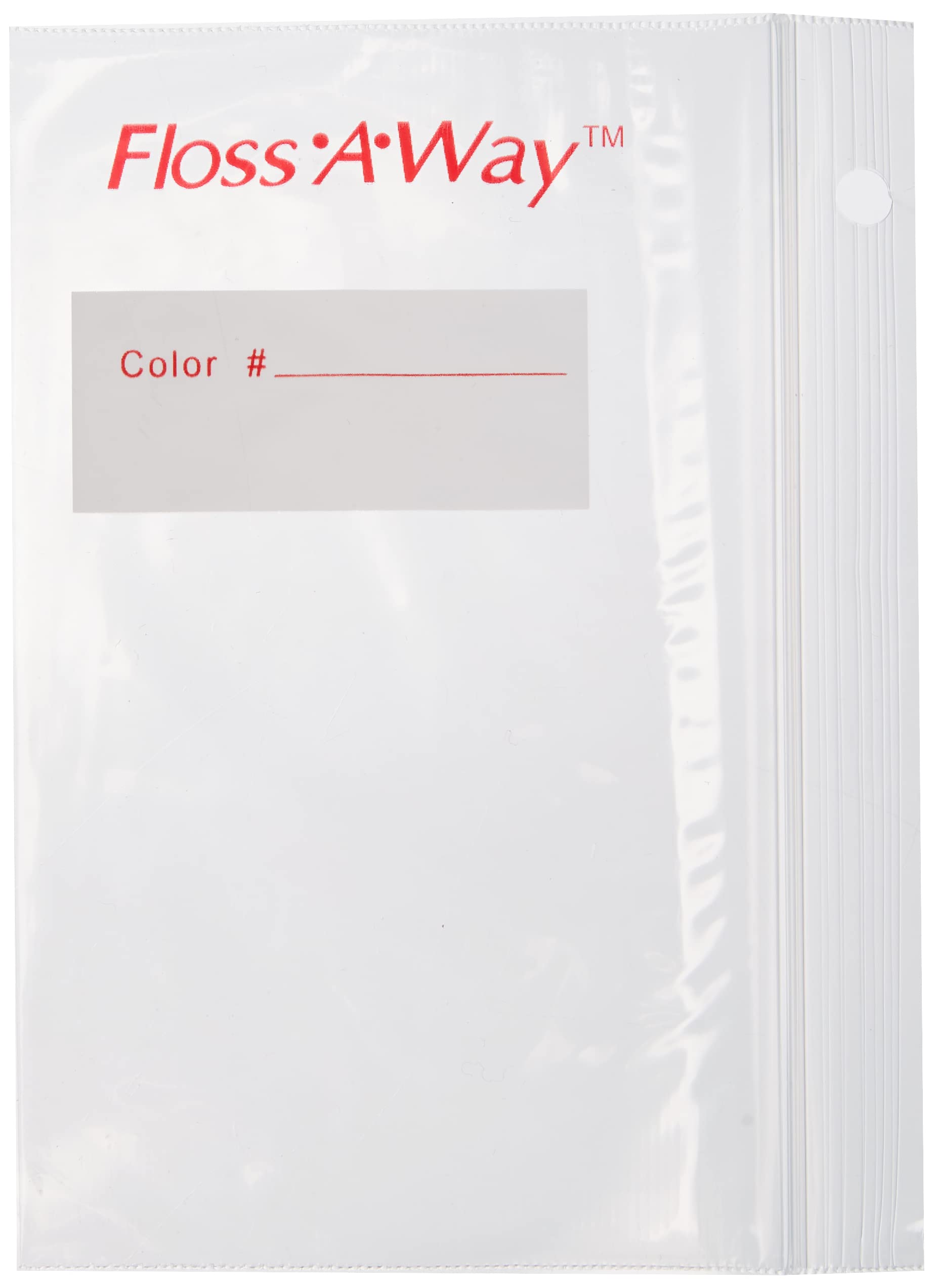 Action Bag FL100 Floss-A-Way Organizer-3-inch x 5-inch 100/Pkg, Other, Multicoloured, 5.04 x 14.44 x 20.28 cm