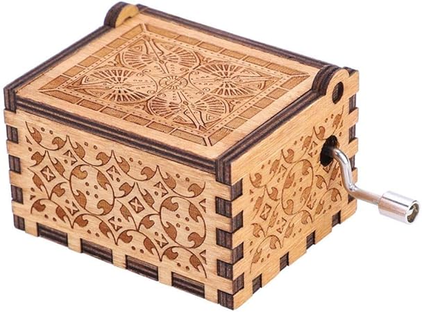 Amazon オルゴール ミュージックボックス 木製の手 クランクのオルゴール メカニカルミュージックボックス アンティークの彫刻 ウッドミュージカル 装飾 子供 誕生日ギフト スターウォーズ オルゴール おもちゃ