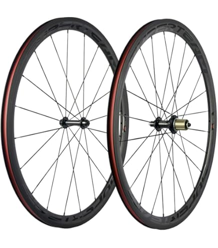 Amazon.com : Superteam 38mm/23mm Carbon Fiber Road Bike Wheelset