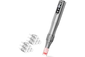 GLEMME Microneedle Derma Roller Pen Dermabrasion Roller 0.25mm Microneedling Roller, Microneedle Roller Derma Roller 0.25mm for Women Men Home Use