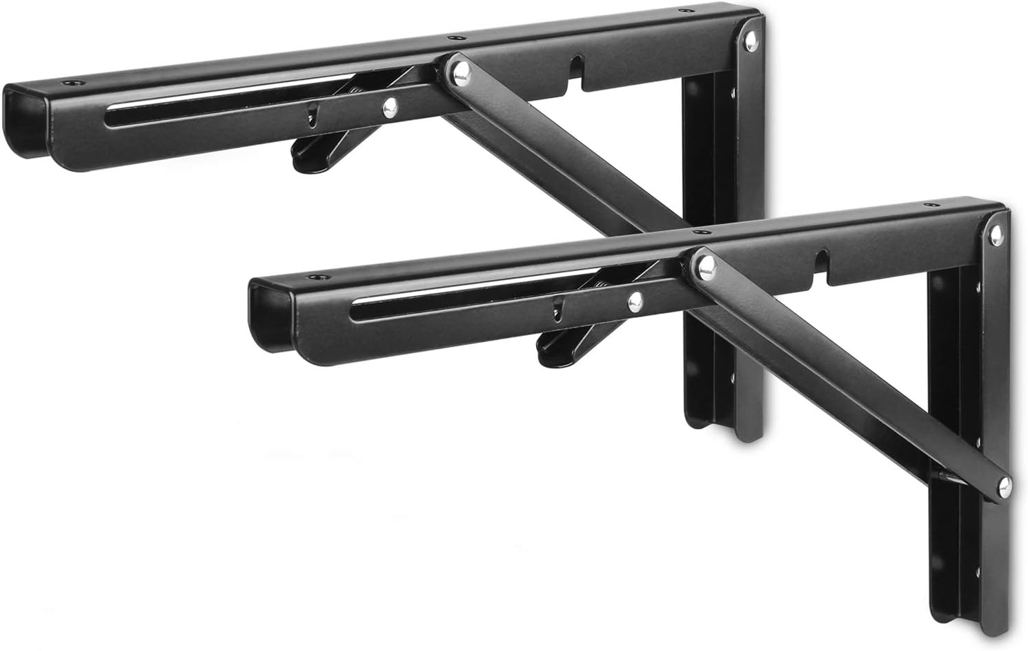 STARVAST Wall Mounted Foldable Shelf Bracket, 2 Pack Heavy Duty 90