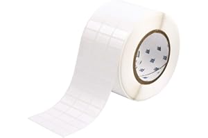 Brady THT-5-423-10 1" Width x 0.5" Height, B-423 Permanent Polyester, Gloss Finish White Thermal Transfer Printable Label (10000 per Roll)