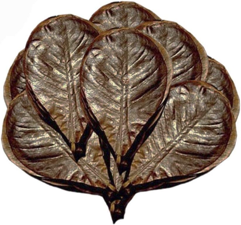 MARIMO PET STORE SunGrow Giant Catappa Leaves x 10 pcs - Sun Baked Natural Leaves to Breed Live Aquarium Fish & Shrimp