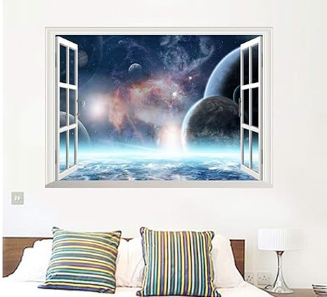 Modern Design Wall Sticker Outer Space Planet Wall Stickers