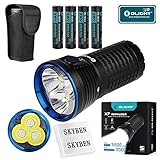 Olight X7 Marauder Kit CREE XHP 70 LED 9000 Lumens Rechargeable Flashlight with 3500mAh 18650 Rechargeable Batteries,with SKYBEN Battery Case (Neutral White)