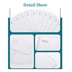 100pcs PM2.5 Activated Carbon Filter for Cloth Mask