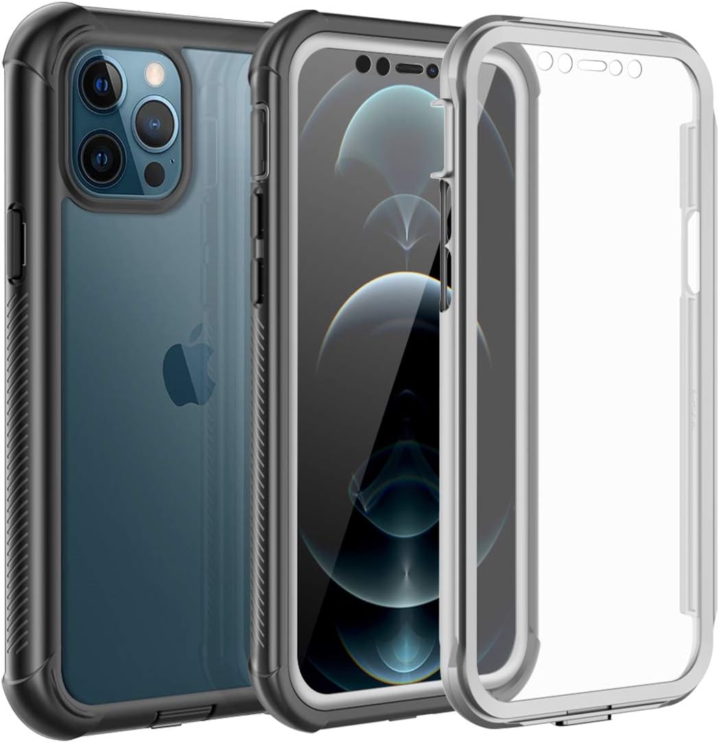 Lamcase Compatible with iPhone 12 Pro Max Case, Builtin