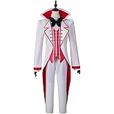Helltaker Anime Cosplay Costume Red Uniform Suit for Women Men
